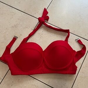 Red Women's bikini top